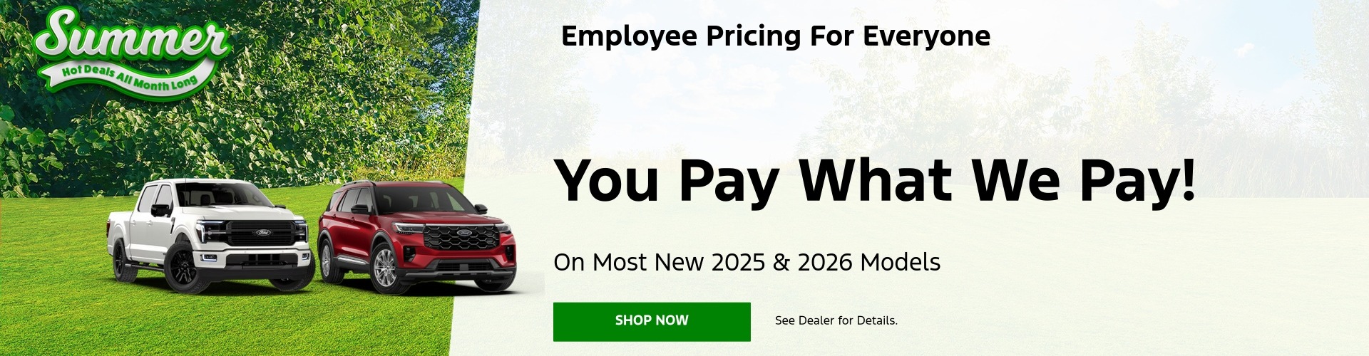 Employee Pricing