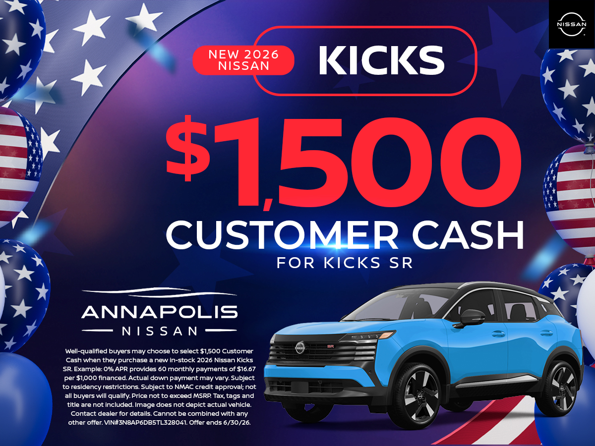 Special offer on 2026 Nissan Kicks Get a new Nissan Kicks!
