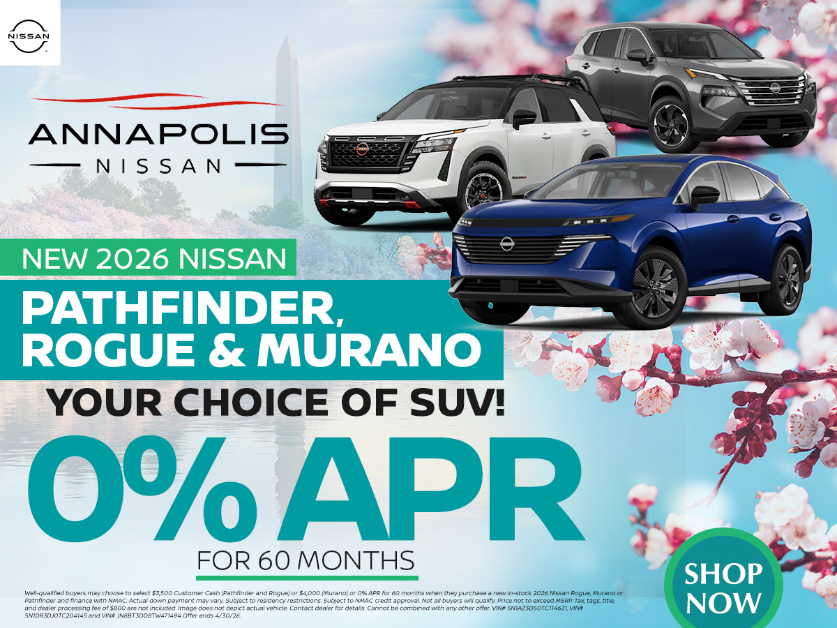 Special offer on 2026 Nissan  Your choice of SUV and 0% for 60 months