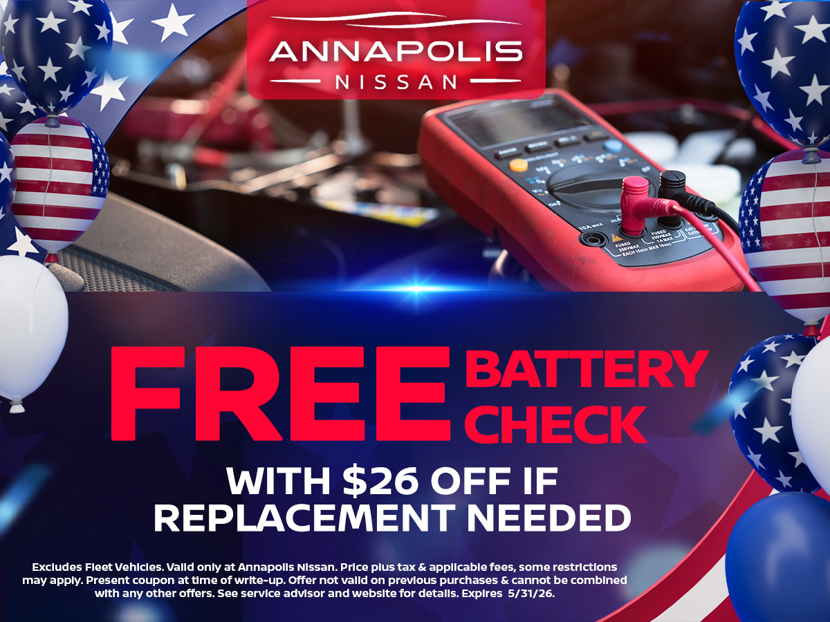 Coupon for Free Battery Check with $26 Off If Replacement Needed
