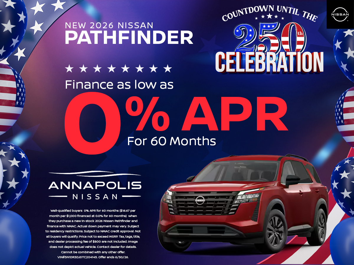Special offer on 2026 Nissan Pathfinder Get a new Nissan Pathfinder!