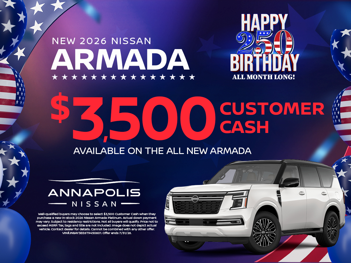 Special offer on 2026 Nissan Armada Get a new Nissan Armada!