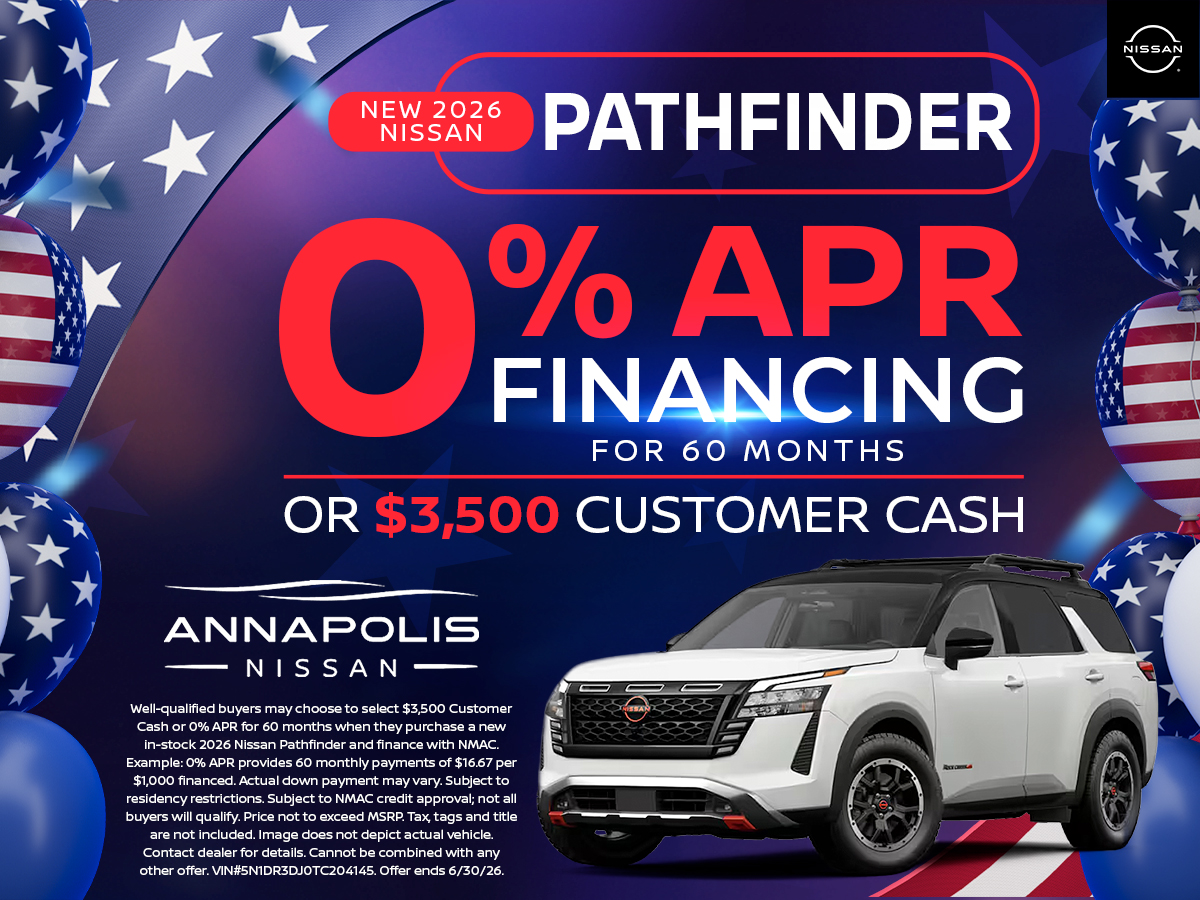 Special offer on 2026 Nissan Pathfinder Get a new Nissan Pathfinder!