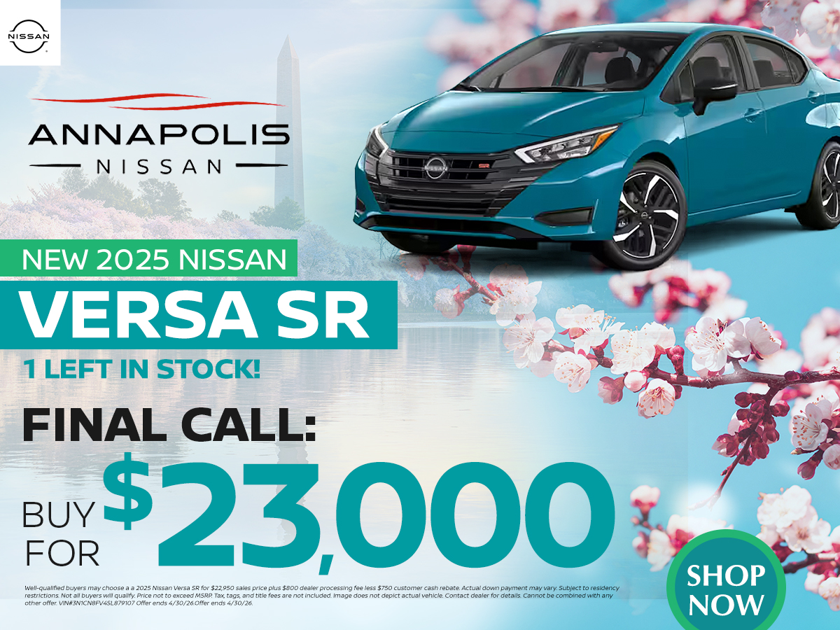 Special offer on 2025 Nissan Versa Get a new Nissan Versa!