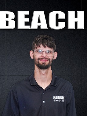 Service Adviser Zack Gruber in Service at Beach Buick GMC