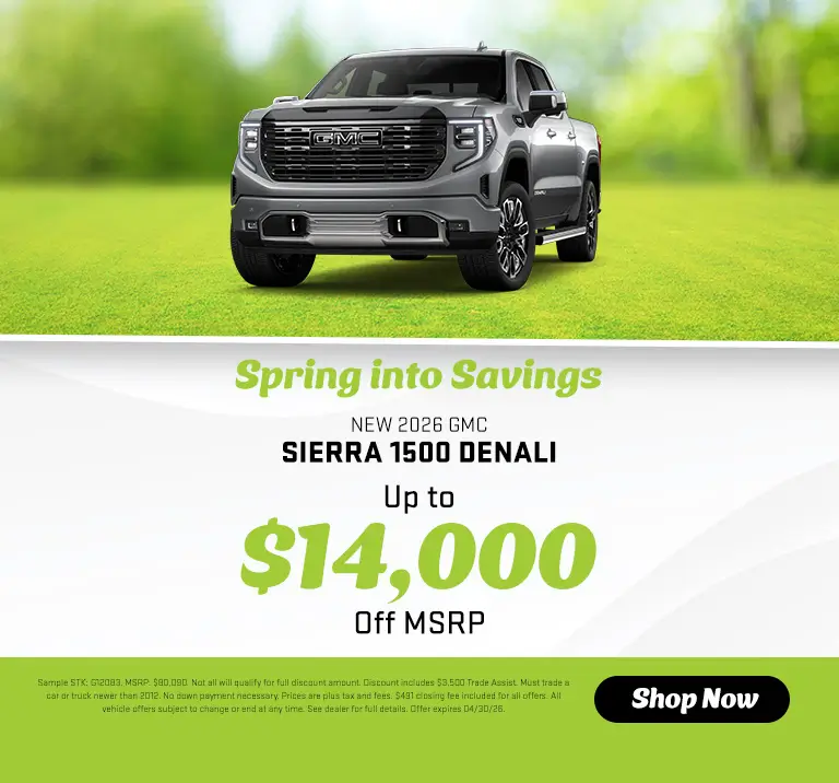 Special offer on 2026 GMC Sierra 1500 2026 GMC Sierra 1500 Denali Special