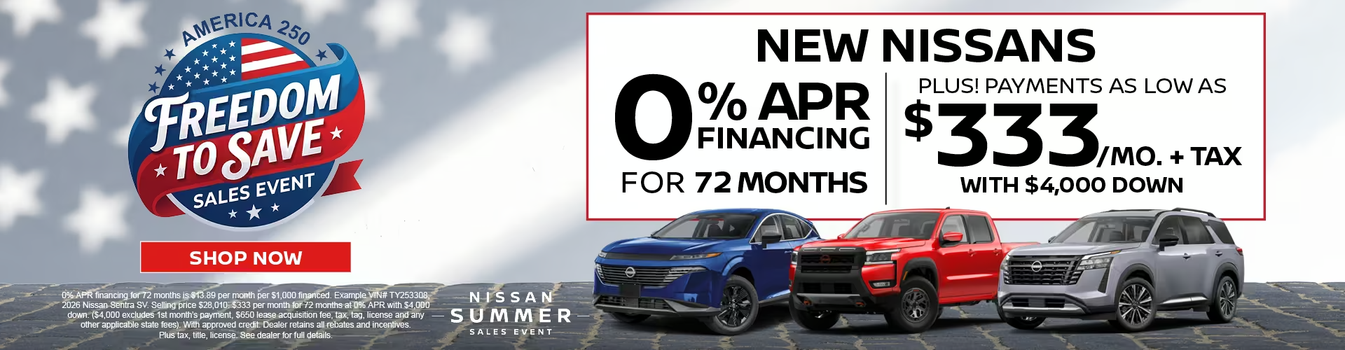 Bella Nissan of Union City New Nissans 0% APR