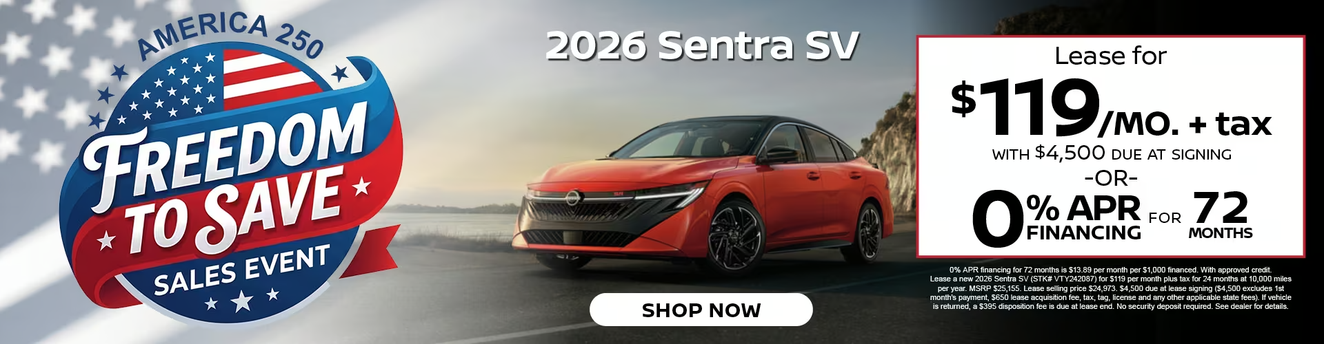 Bella Nissan of Union City 2026 Sentra Sales Event