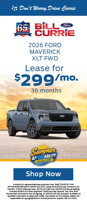 2026 Ford Maverick XLT FWD Lease Special