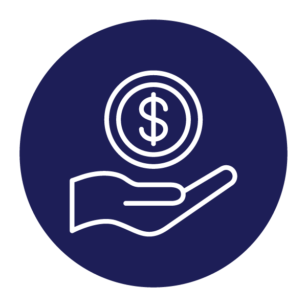 Hand with Money Icon