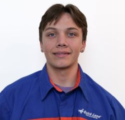 Quick Lane Technician Gage Barrera in Quick Lane at Bozard Ford