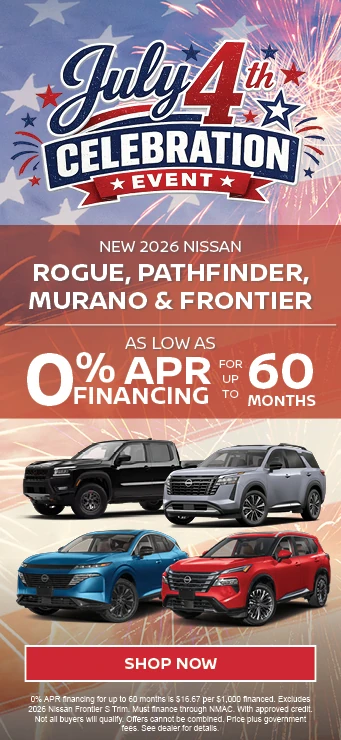 New 2026 Nissan Rogue, Pathfinder, Murano & Frontier