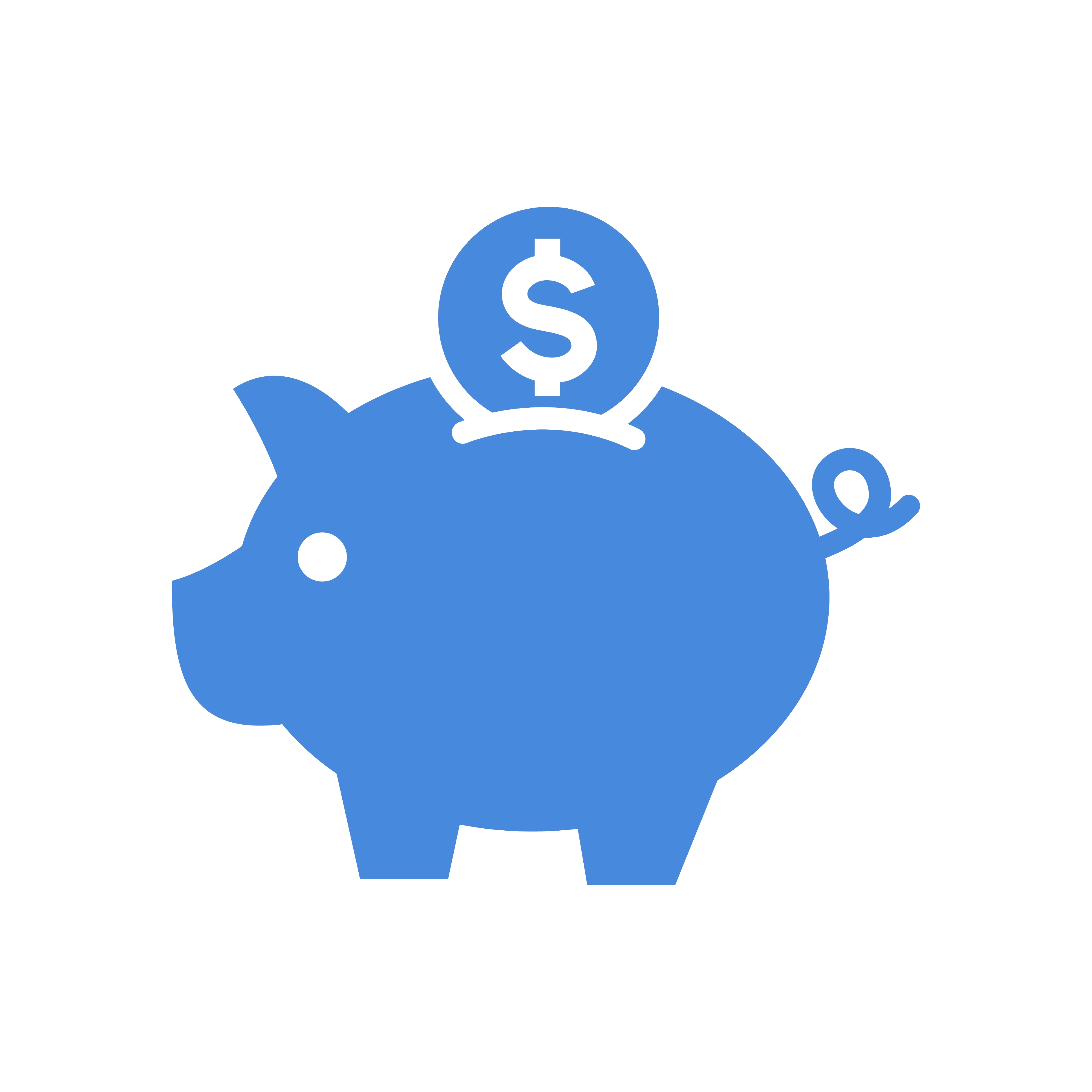 Money in hand illustration