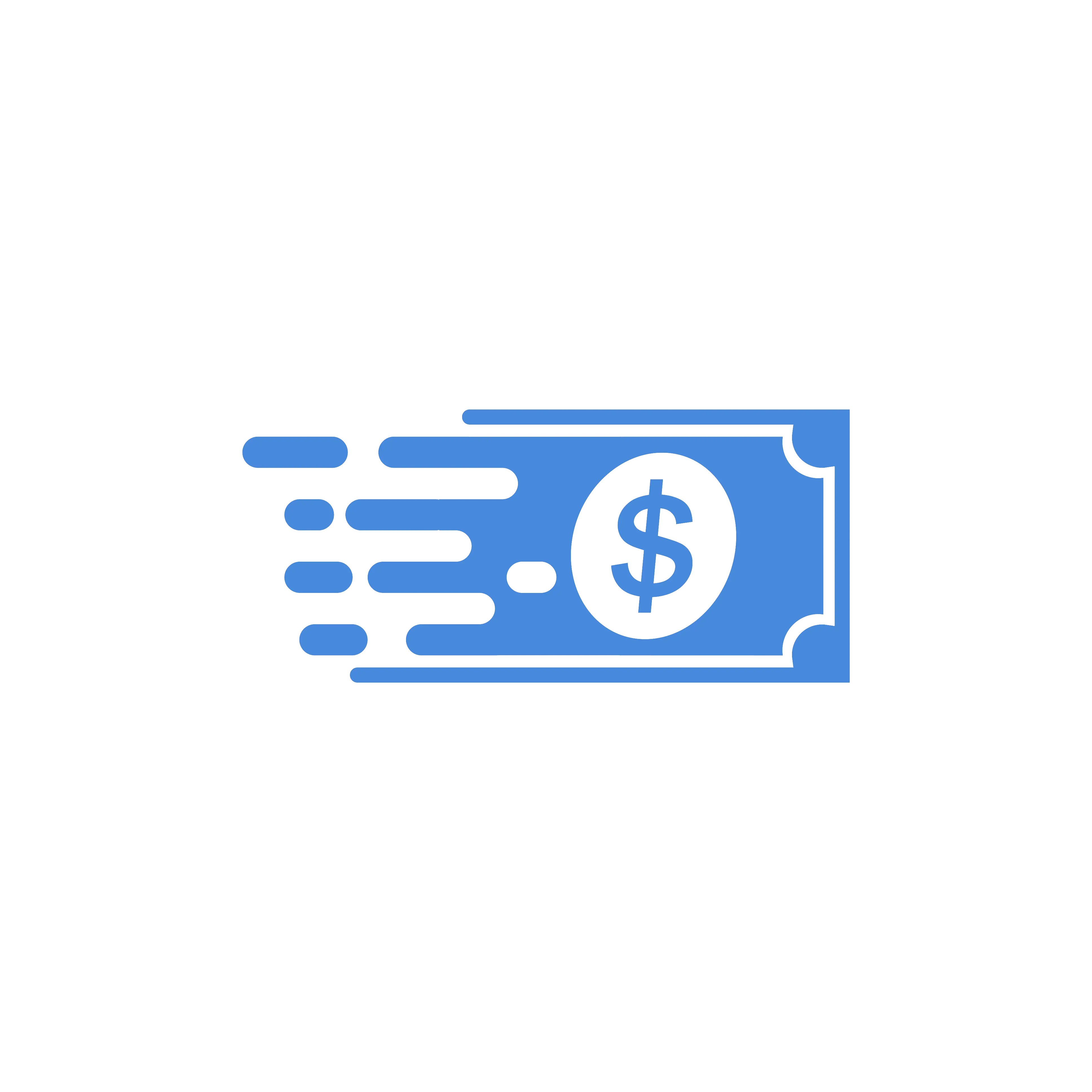 Money in hand illustration
