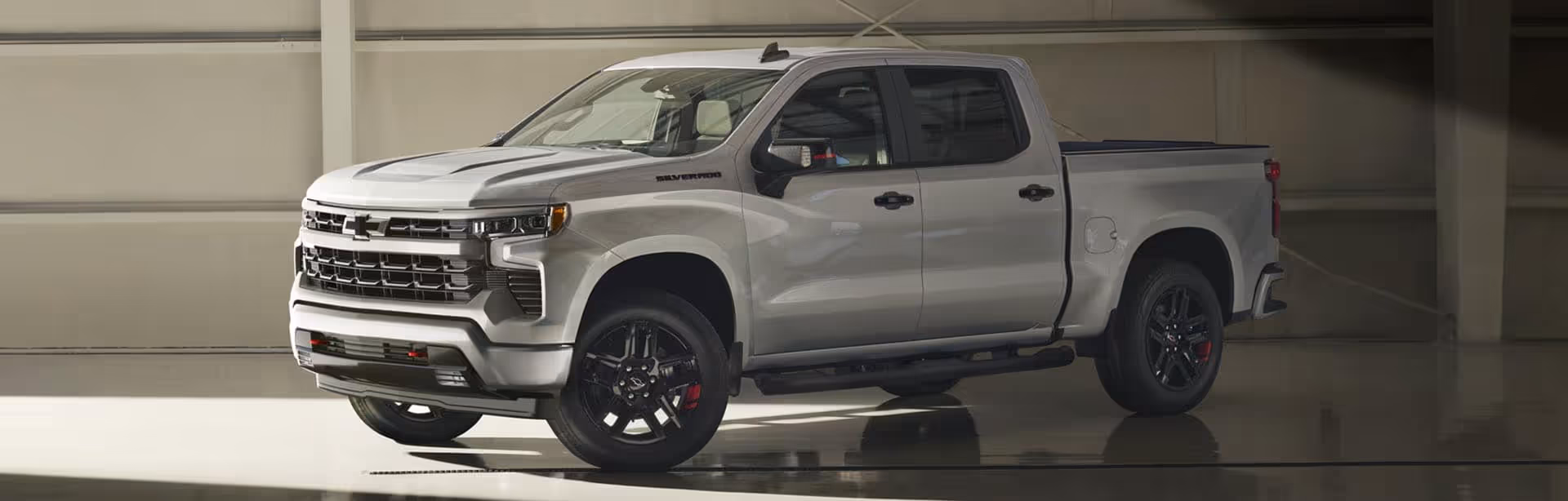 2026 Chevrolet Silverado parked in a building