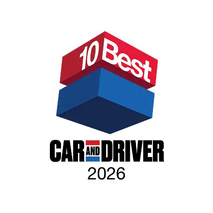 2026 Car and Driver 10Best Award logo