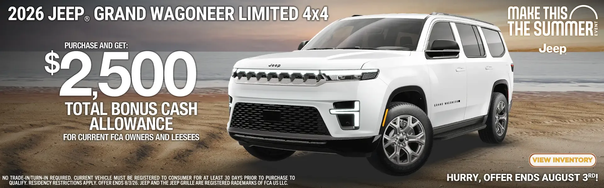 New 2026 Jeep Grand Wagoneer Special