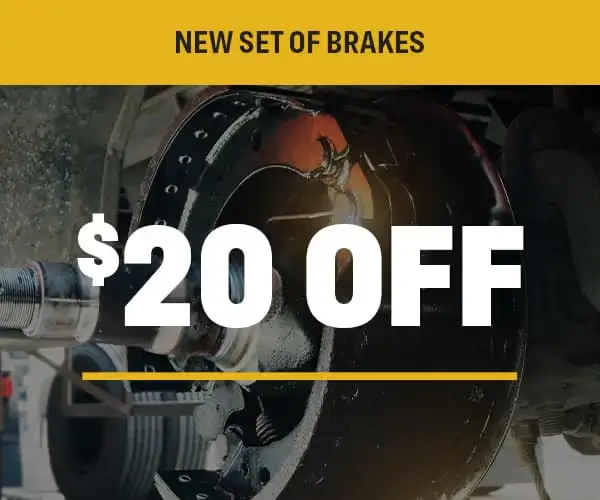 Coupon for New Set of Brakes $20 Off