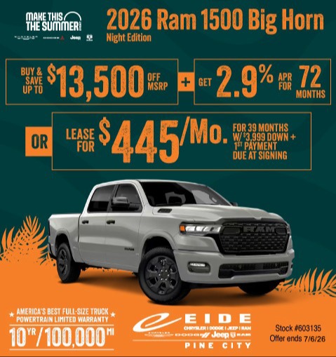 2026 Ram 1500 Lease