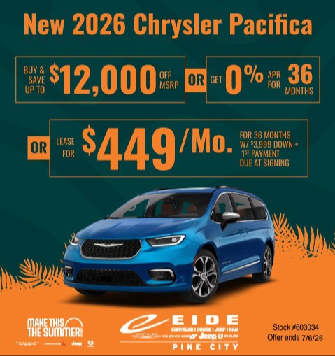 2026 Chrysler Pacifica Lease