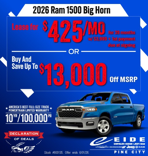 2026 Ram 1500 Lease