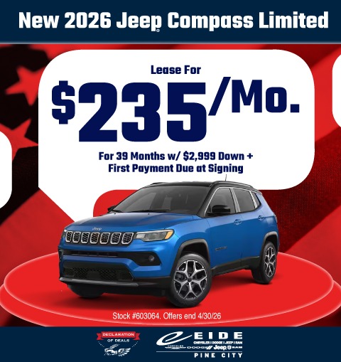 2026 Jeep Compass Lease Special