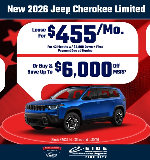 2026 Jeep Cherokee Lease