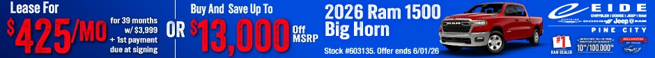 2026 Ram 1500 Specials