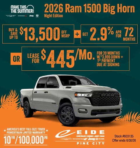 2026 Ram 1500 Lease