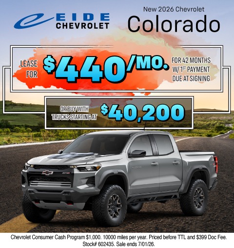 2026 Chevrolet Colorado Lease Special