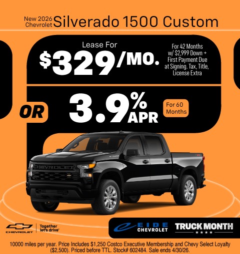 2026 Silverado 1500 Lease Special