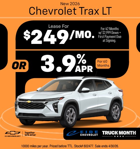 2026 Chevrolet Trax Lease Specials