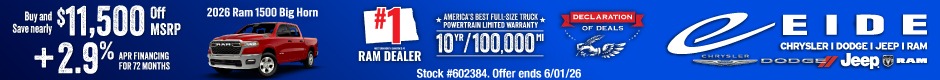 Save Big on New Ram 1500's