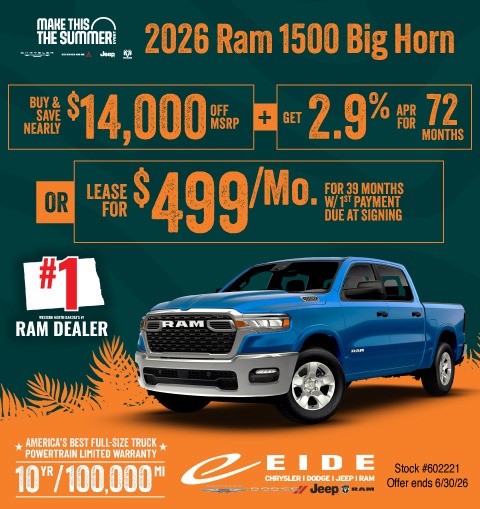 Save big on 2026 Ram 1500's