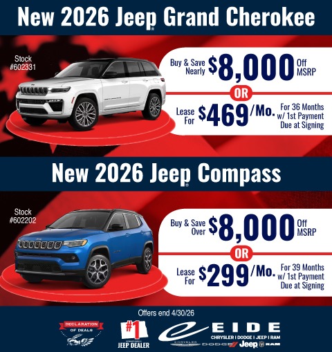 Save big on new 2026 Jeeps