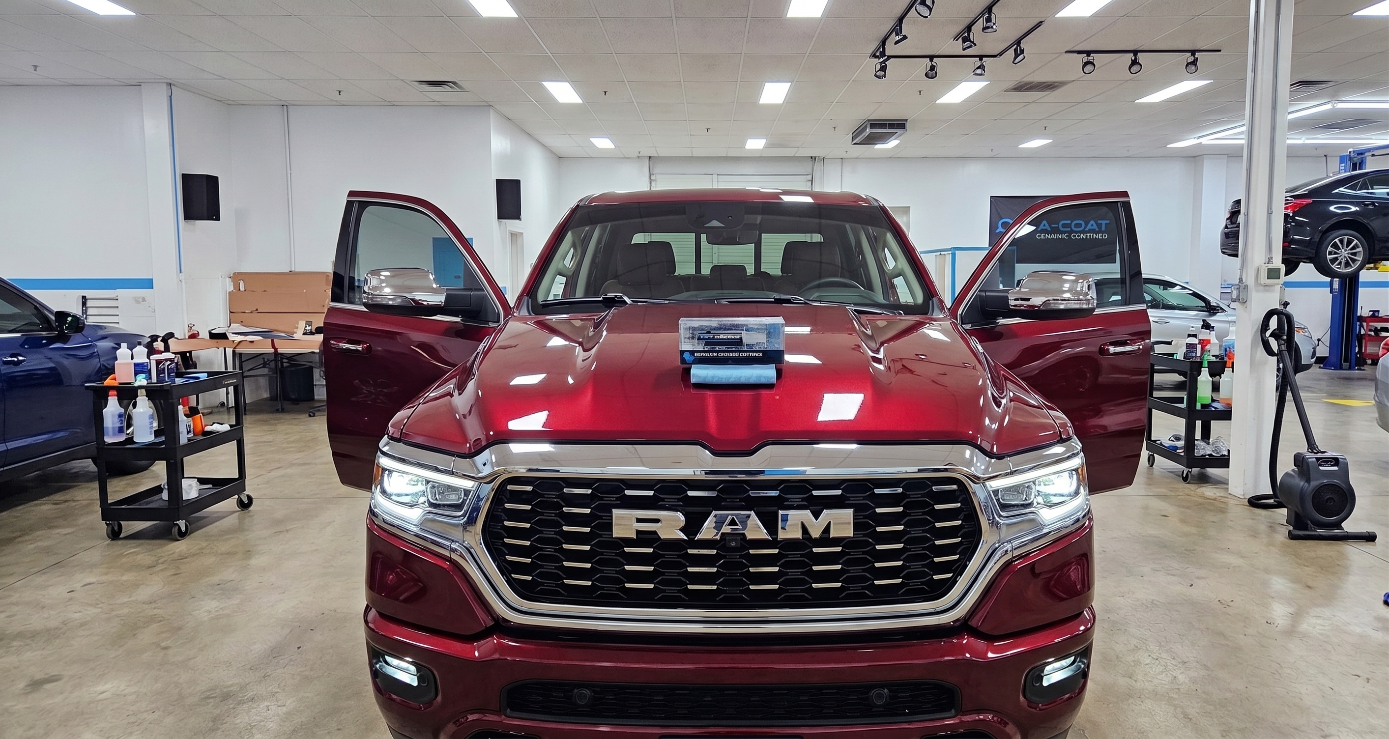 Ceramic coated RAM truck at Eide Chrysler