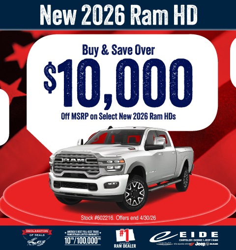 Big Savings on New Ram HD's