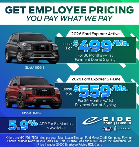 2026 Ford Explorer Lease Specials