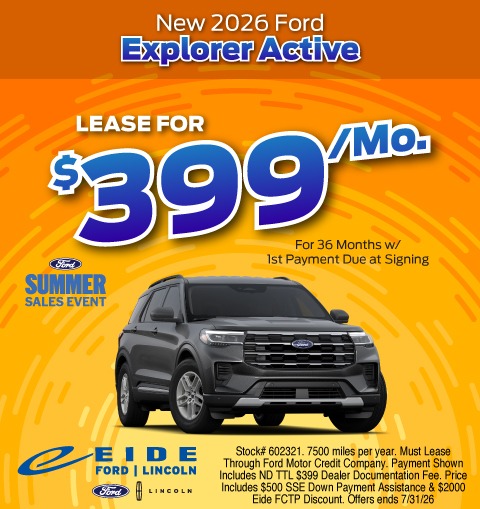 2026 Ford Explorer Lease Specials