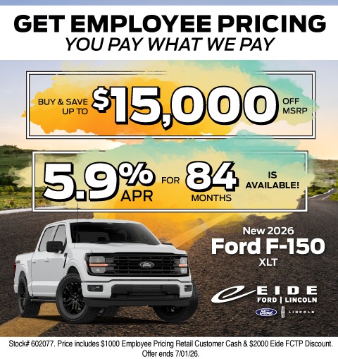 2026 Ford F-150 Lease Specials