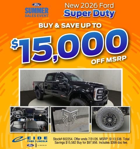 2026 Ford Super Duty Specials
