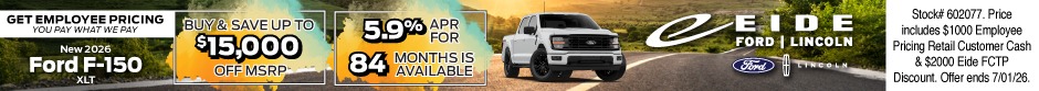 2026 Ford F-150 Lease Special