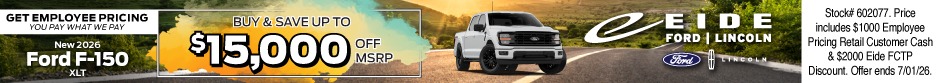 2026 Ford F-150 Lease Specials