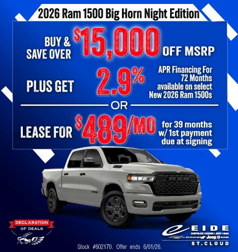 2026 RAM 1500 Lease