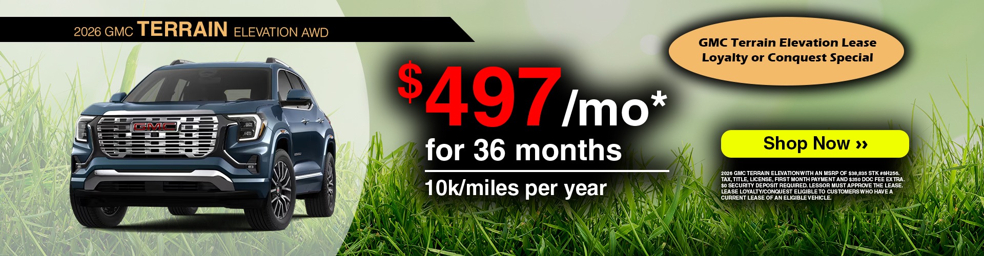 2026 GMC Terrain Elevation AWD