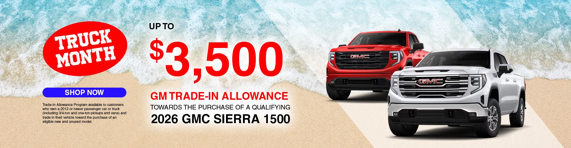 Up To $3500 GM Trade-In Allowance Program