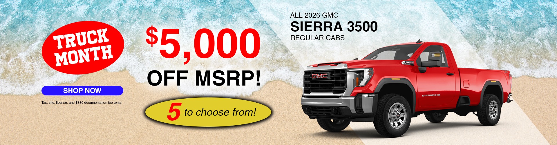 $5,000 off MSRP!