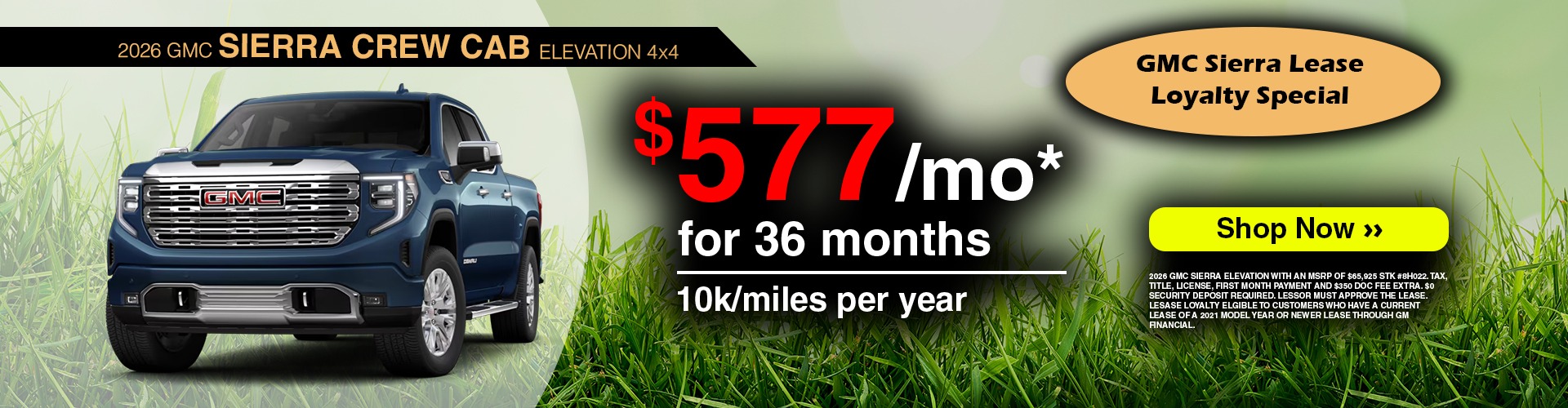 2026 GMC SIERRA CREW CAB ELEVATION 4X4