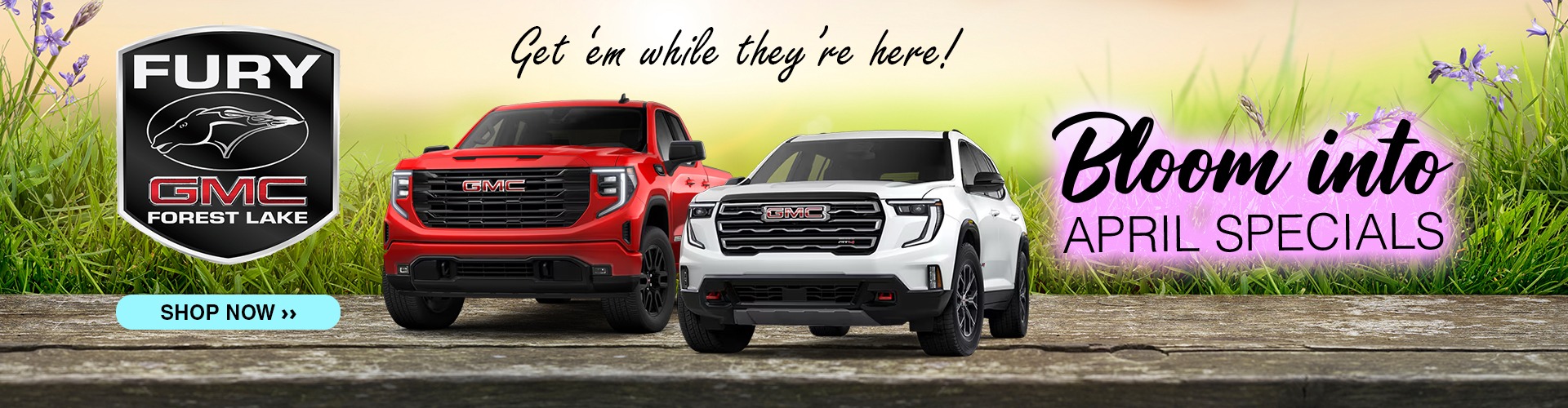 Check out April specials at GMC now!