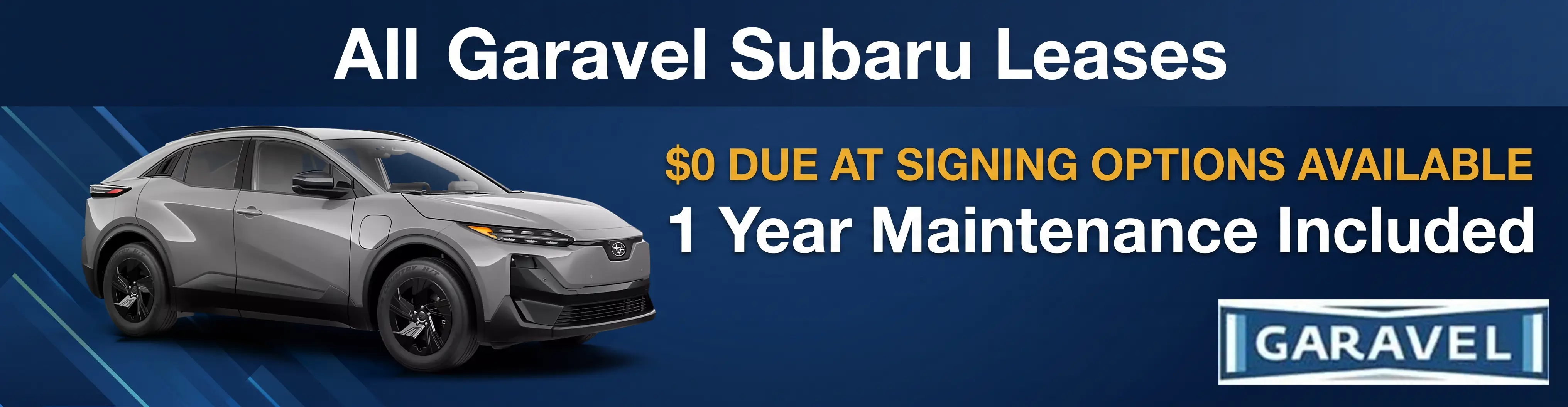 Subaru zero down and one year of maintenance